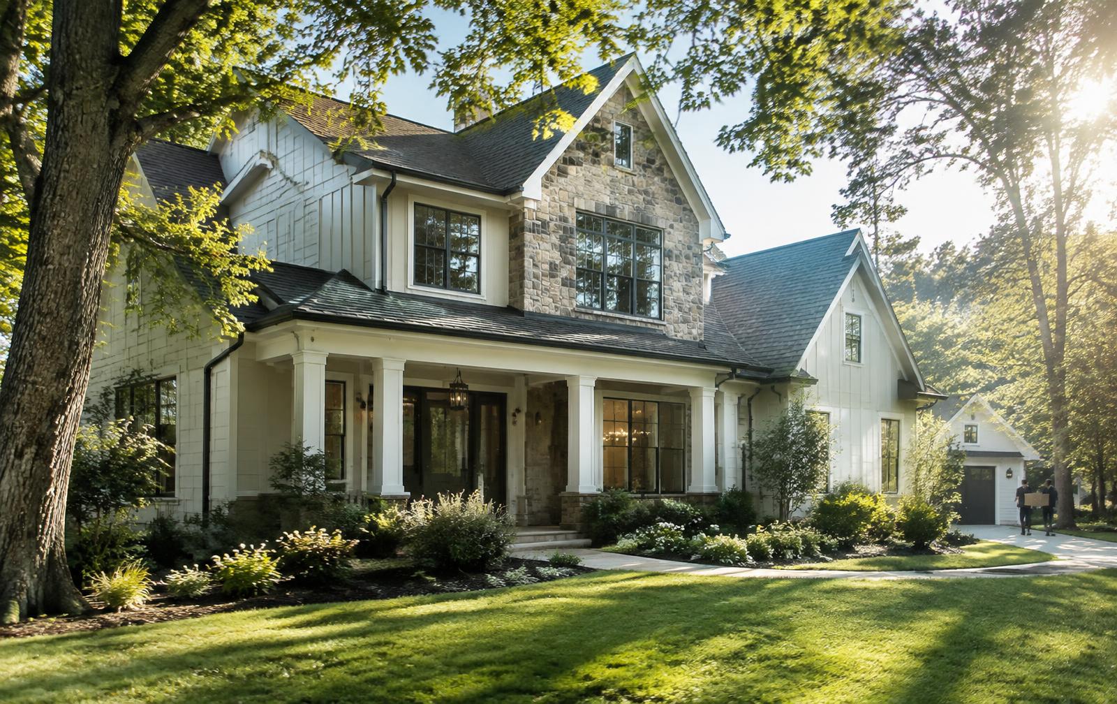 Welcoming custom home on a tree-lined Mooresville street